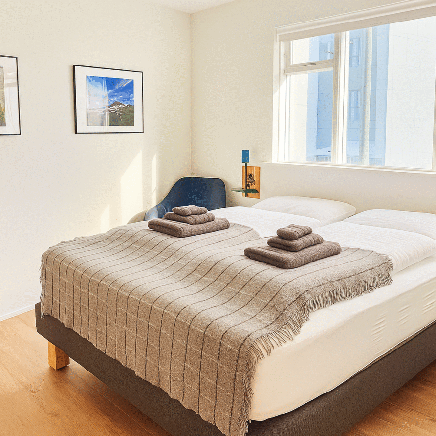 Double Room Shared Bathroom @ The Ísafjörður Inn