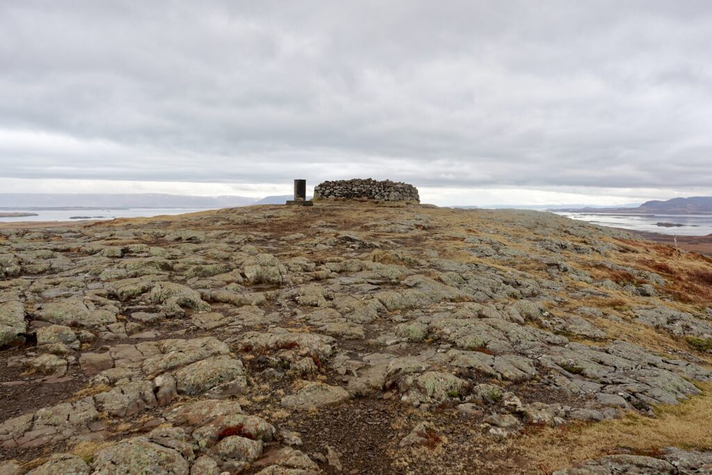 Helgafell holy mountain near Stykkishólmur on the Snæfellsnes peninsula, Iceland