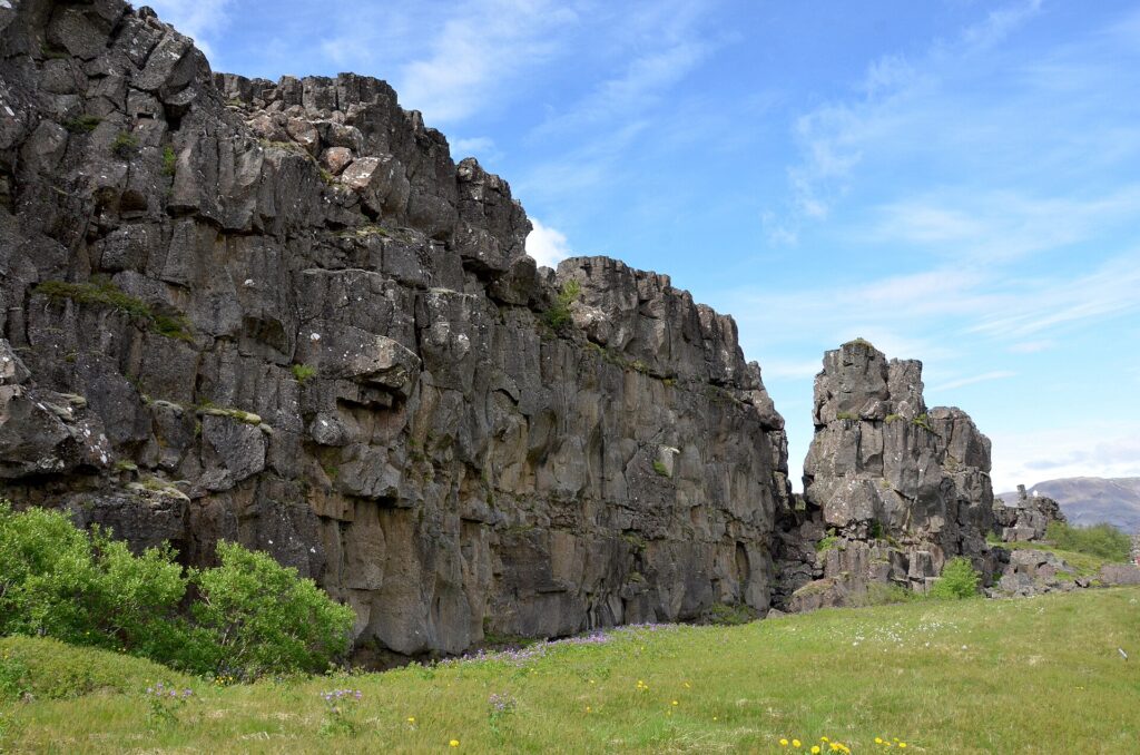 The Almannagjá gorge at Þingvellir National Park